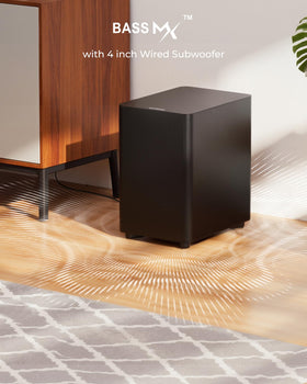 ULTIMEA rear right wireless surround speaker for comprehensive surround effects.