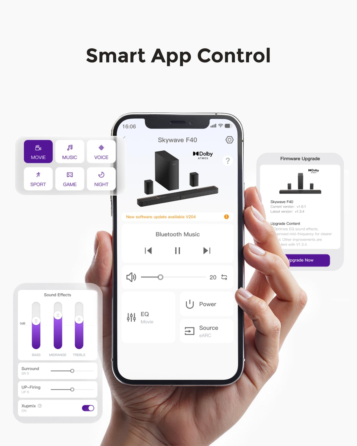 ULTIMEA Skywave F40 app control interface for settings