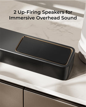 ULTIMEA Skywave X40 rose-gold grille accents enhance contemporary setups