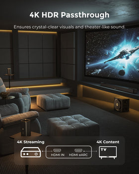 ULTIMEA Skywave X60 sleek design with metal grille and wood sub
