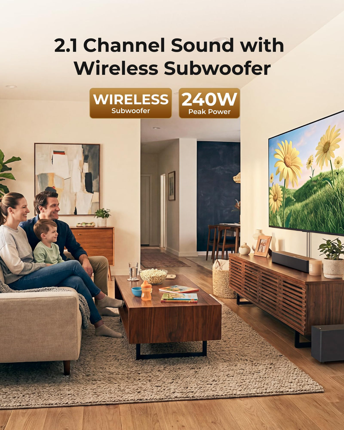 ULTIMEA Poseidon M30 VoiceMX technology highlighting clearer dialogue