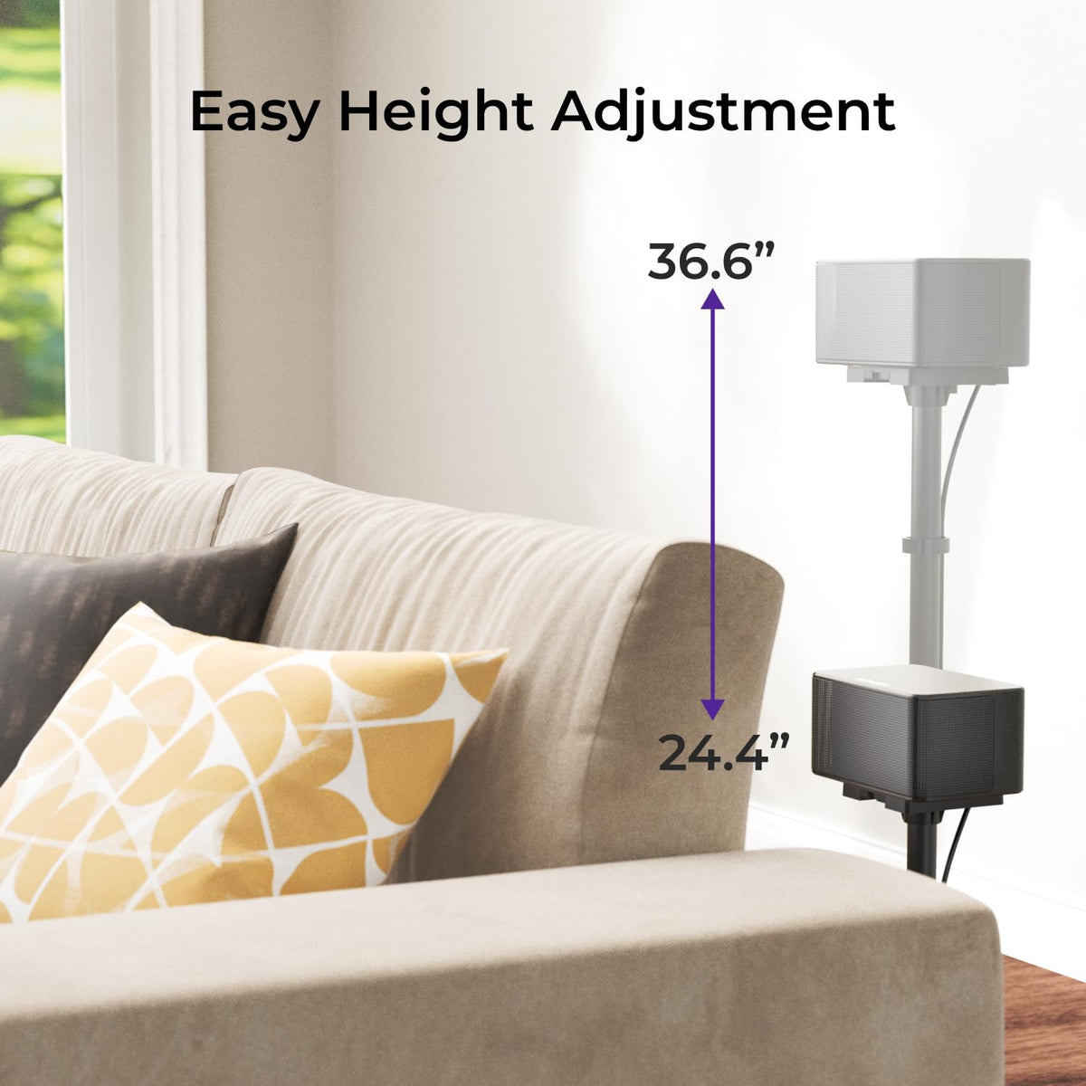 ULTIMEA height adjustment knob demonstrating quick customization