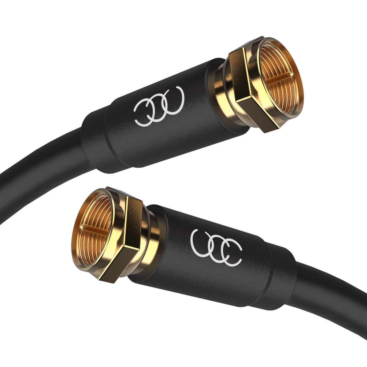 Ultra Clarity Cables front packaging showing 20ft RG6 cable and features for easy identification