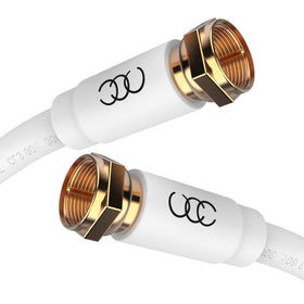 Ultra Clarity Cables front packaging showing 12ft white cable benefit reliable connections