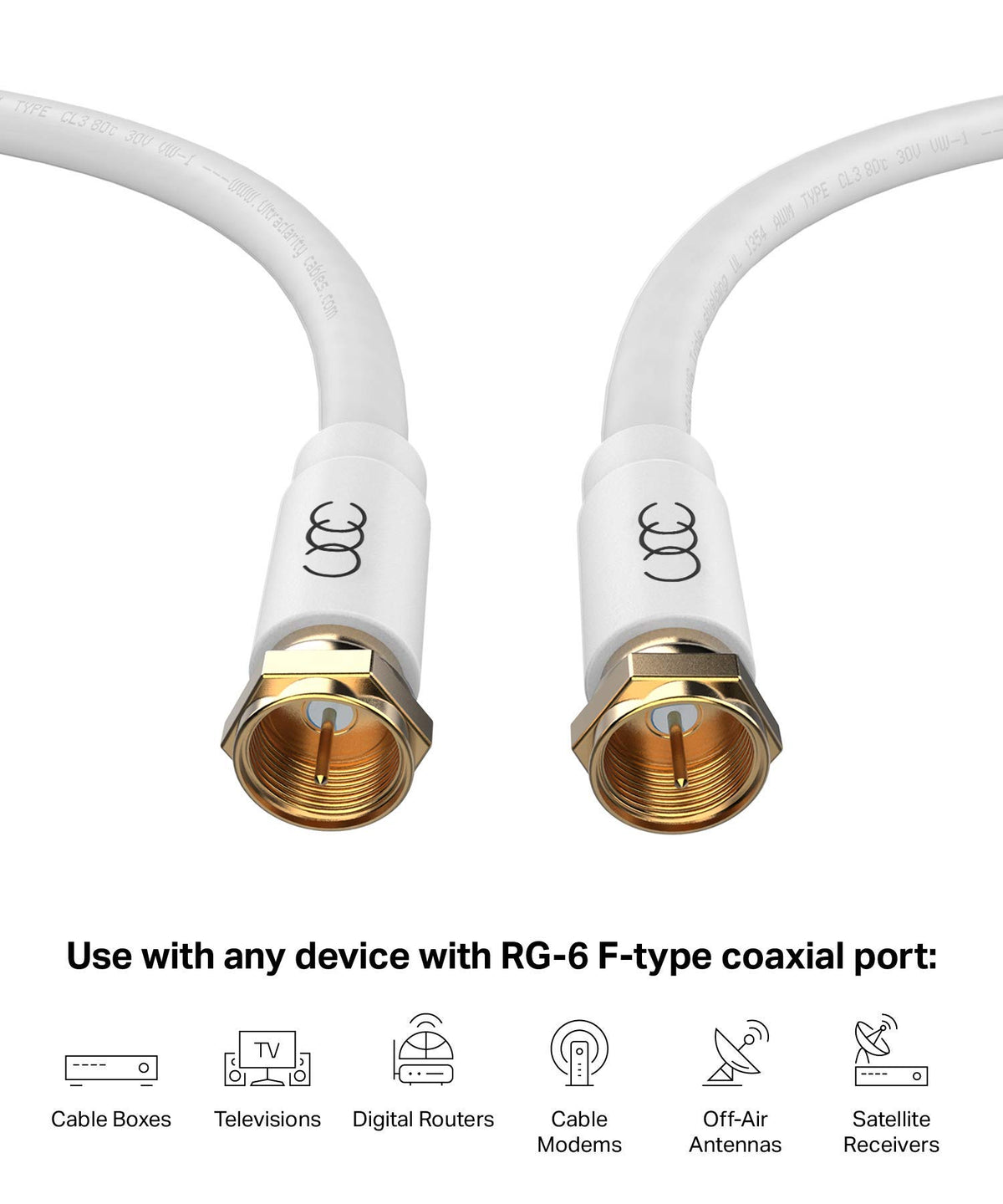 Ultra Clarity Cables gold-plated compression connector close-up ensures low resistance
