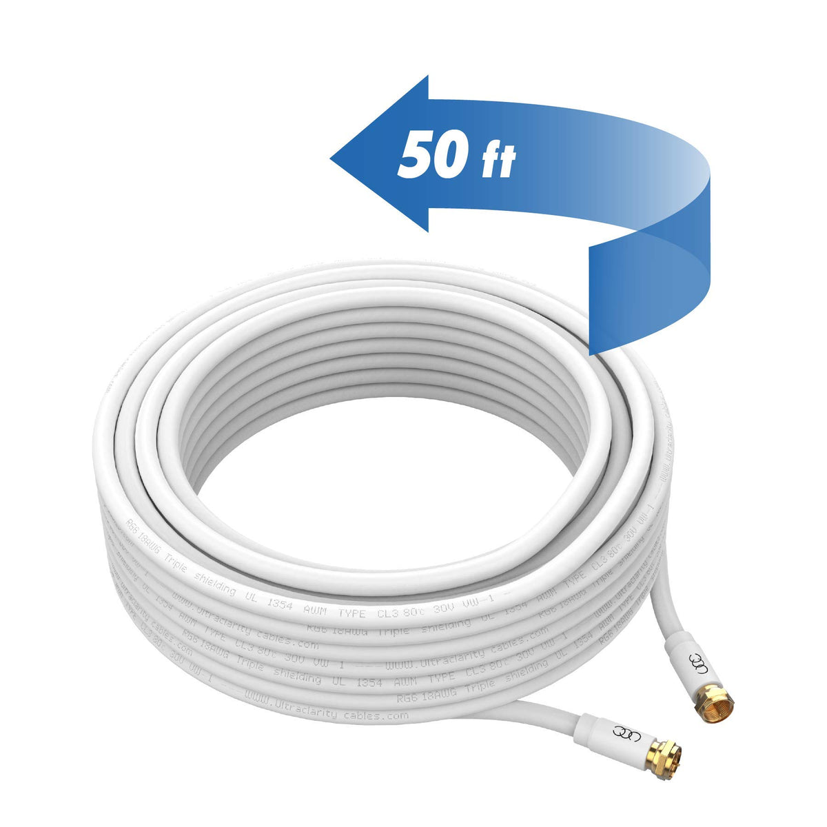 Ultra Clarity Cables versatile cable for TV, modem, antenna, and network setups