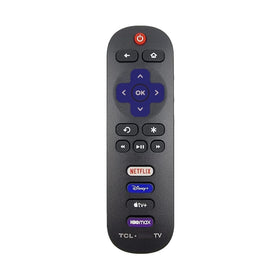 Ultra Parts TCL Roku remote front view for easy replacement