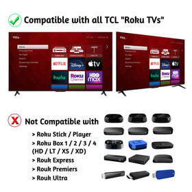 Side profile of Ultra Parts TCL Roku IR remote