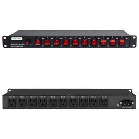 UltraPoE 10-outlet PDU with individual switches for precise rack power control