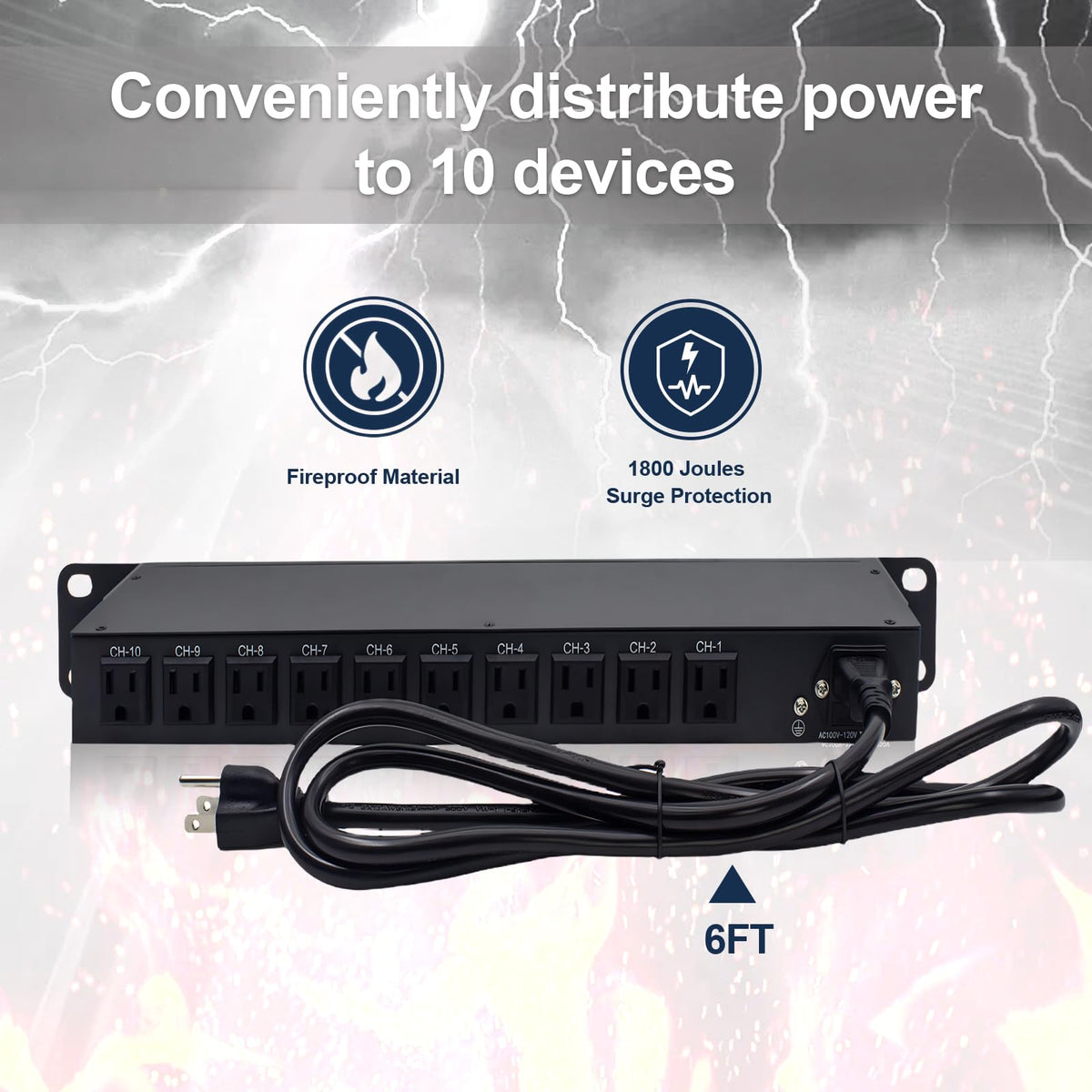 UltraPoE steel chassis power strip highlighting durable construction and reliability