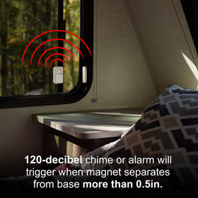 UltraPro alarm installed on a window frame providing instant alert