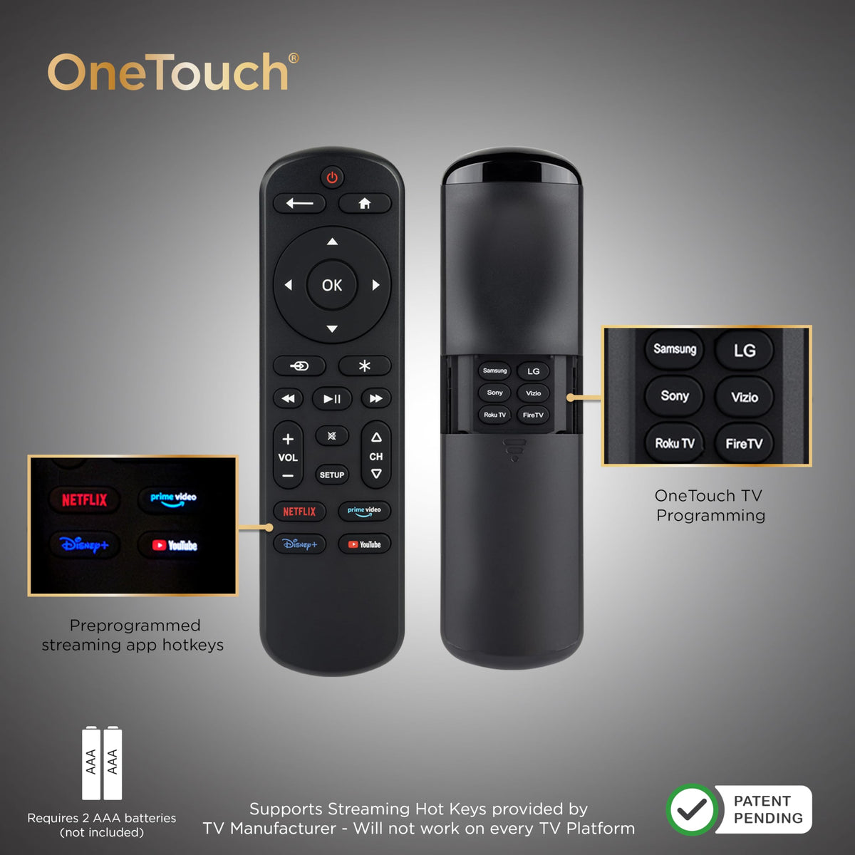 UltraPro OneTouch remote positioned as a reliable spare remote