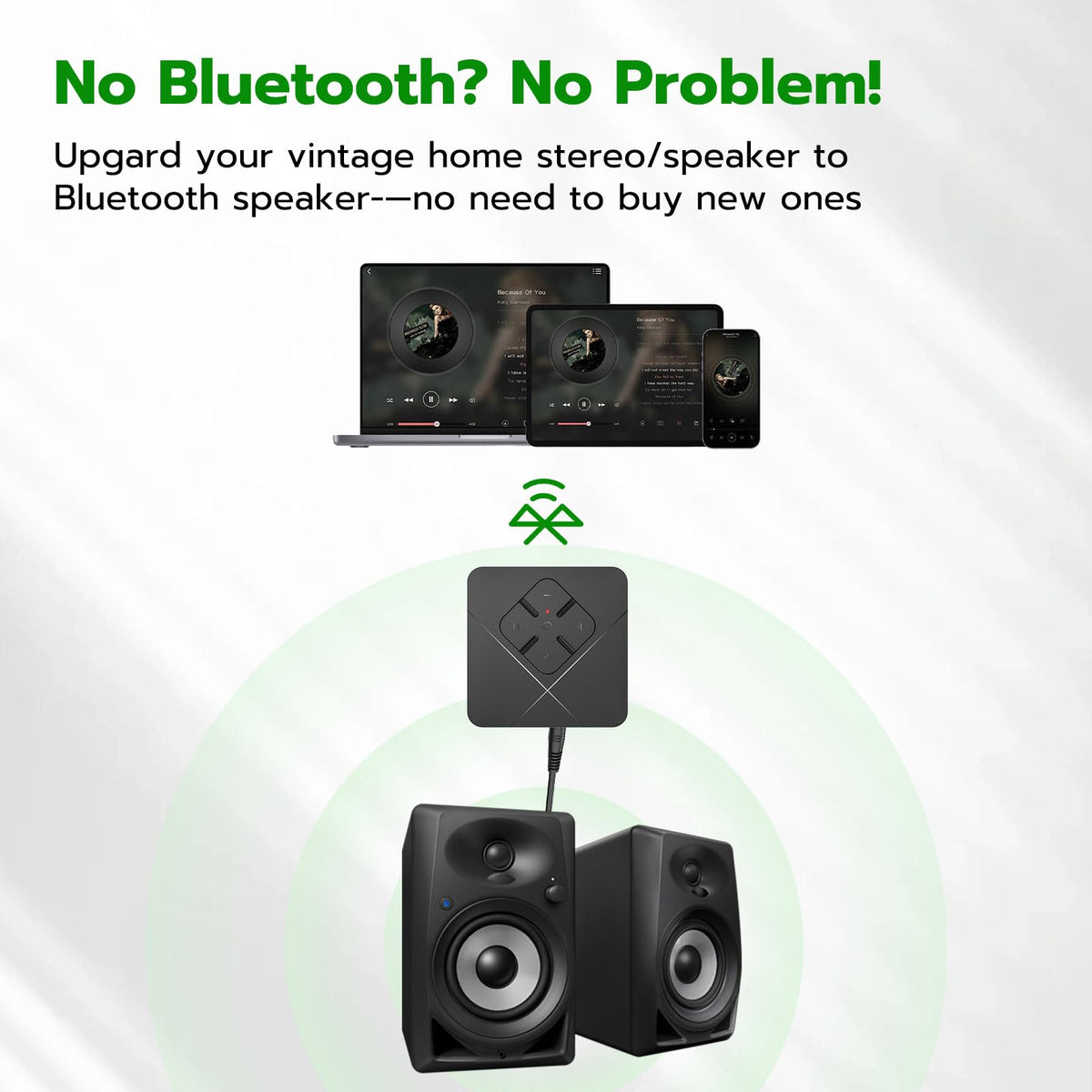 Ultrbeka control buttons and LED indicators for quick playback and status feedback