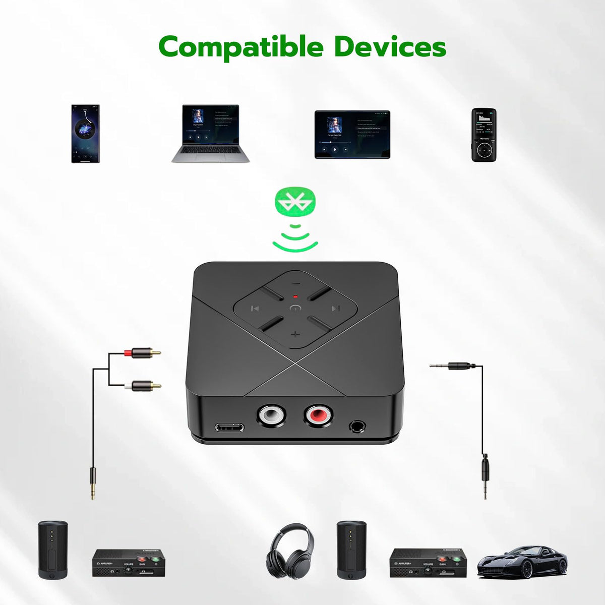 Ultrbeka in a living room setup streaming music to home speakers for effortless listening