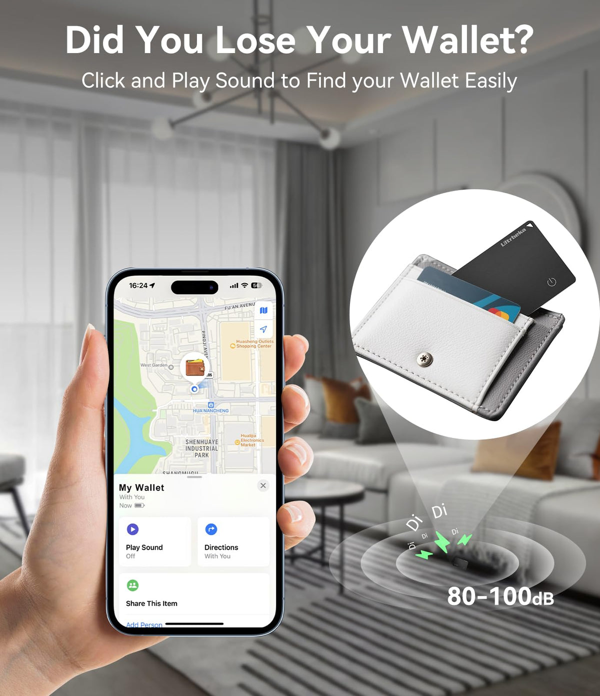 Ultrbeka wallet tracker integrates with Find My on iPhone for location