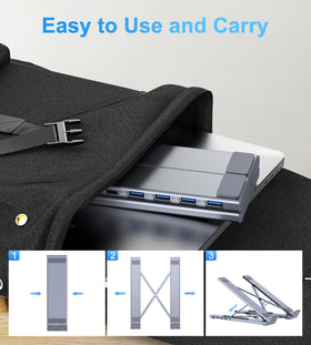 Umaniy M61 in-use on home office desk improving posture and organization