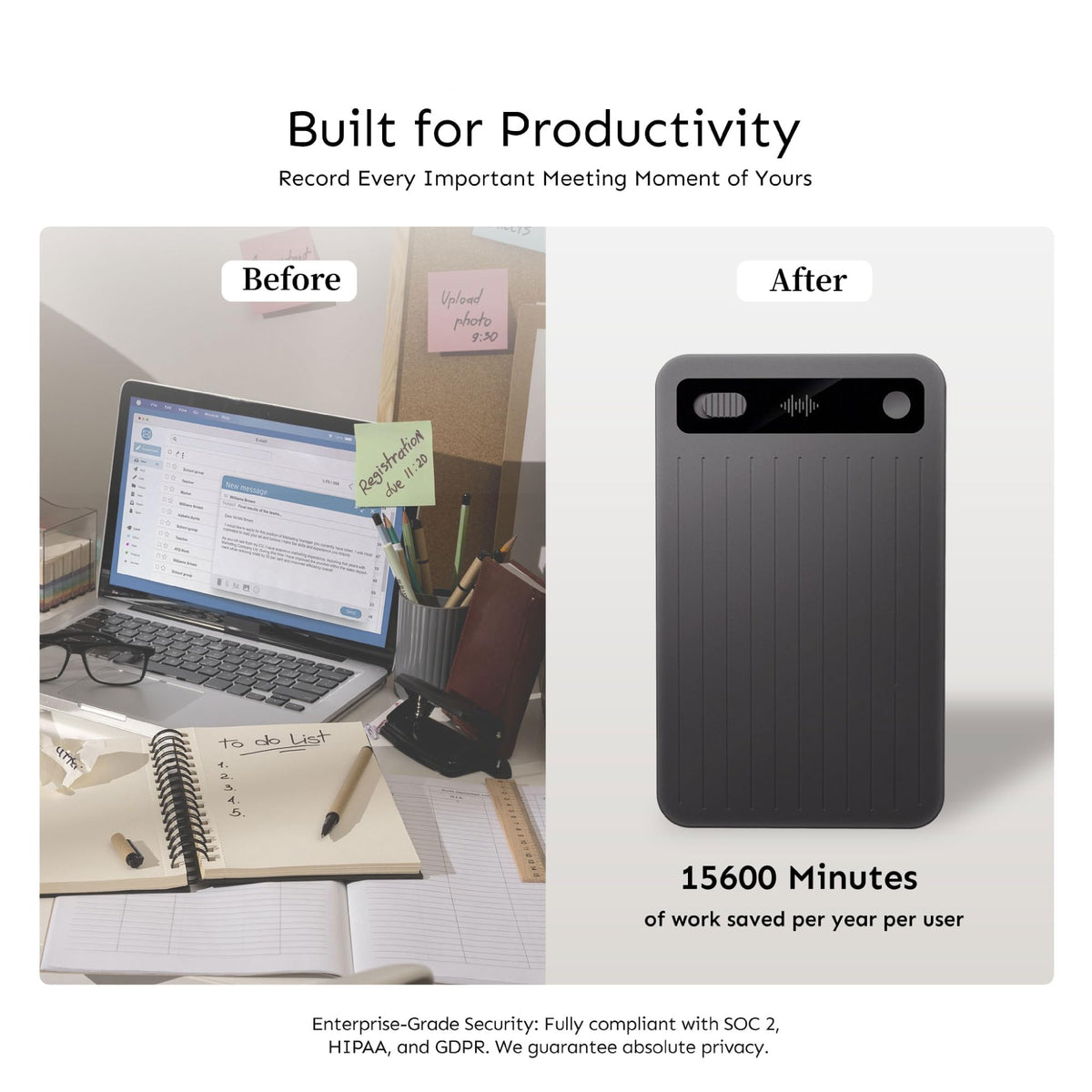 UMEVO Note Plus magnetic case attached for secure setup