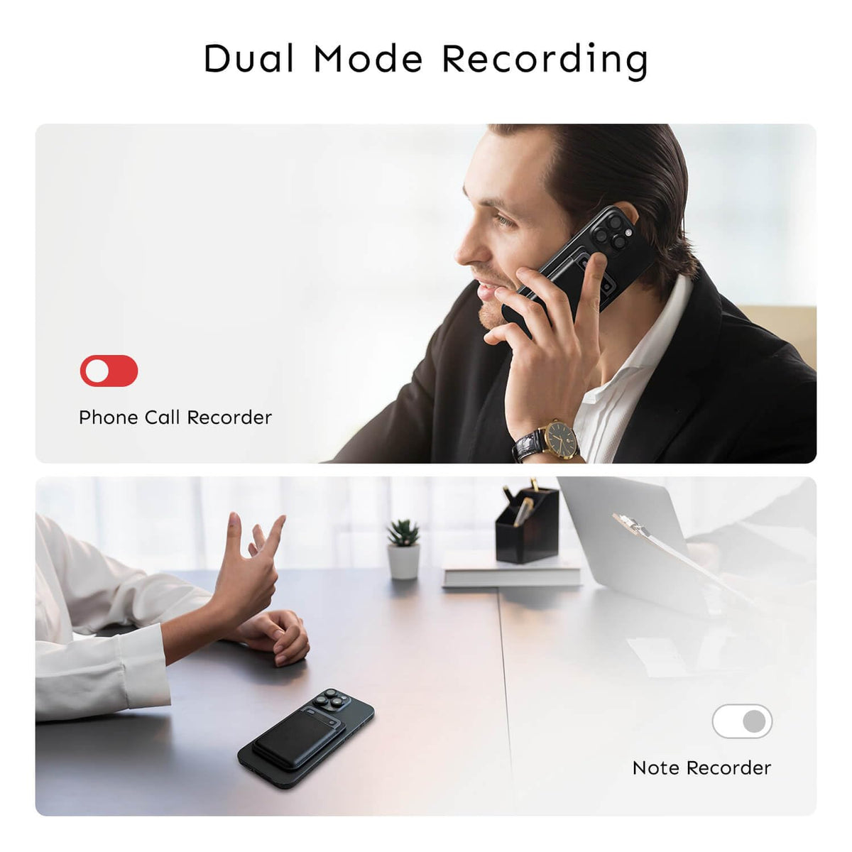 UMEVO Note Plus magnetic case secures device during mobile use.