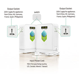 UMI 1200W step up converter toroidal transformer emphasizes efficiency and quiet operation.