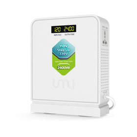 UMI 2400W step-up converter front view showing sturdy design for reliable power delivery.