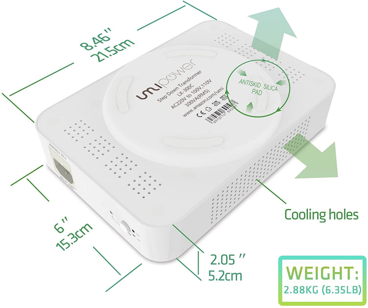 UMI dual socket and plug layout illustrating easy device connection