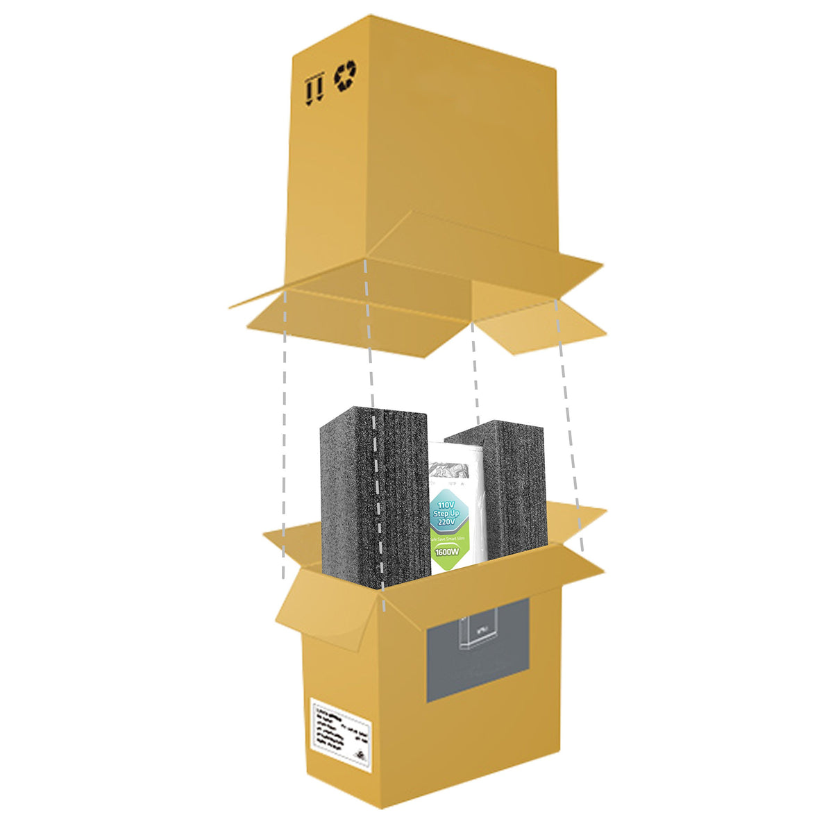 UMI quiet, energy-efficient converter suitable for home and travel.