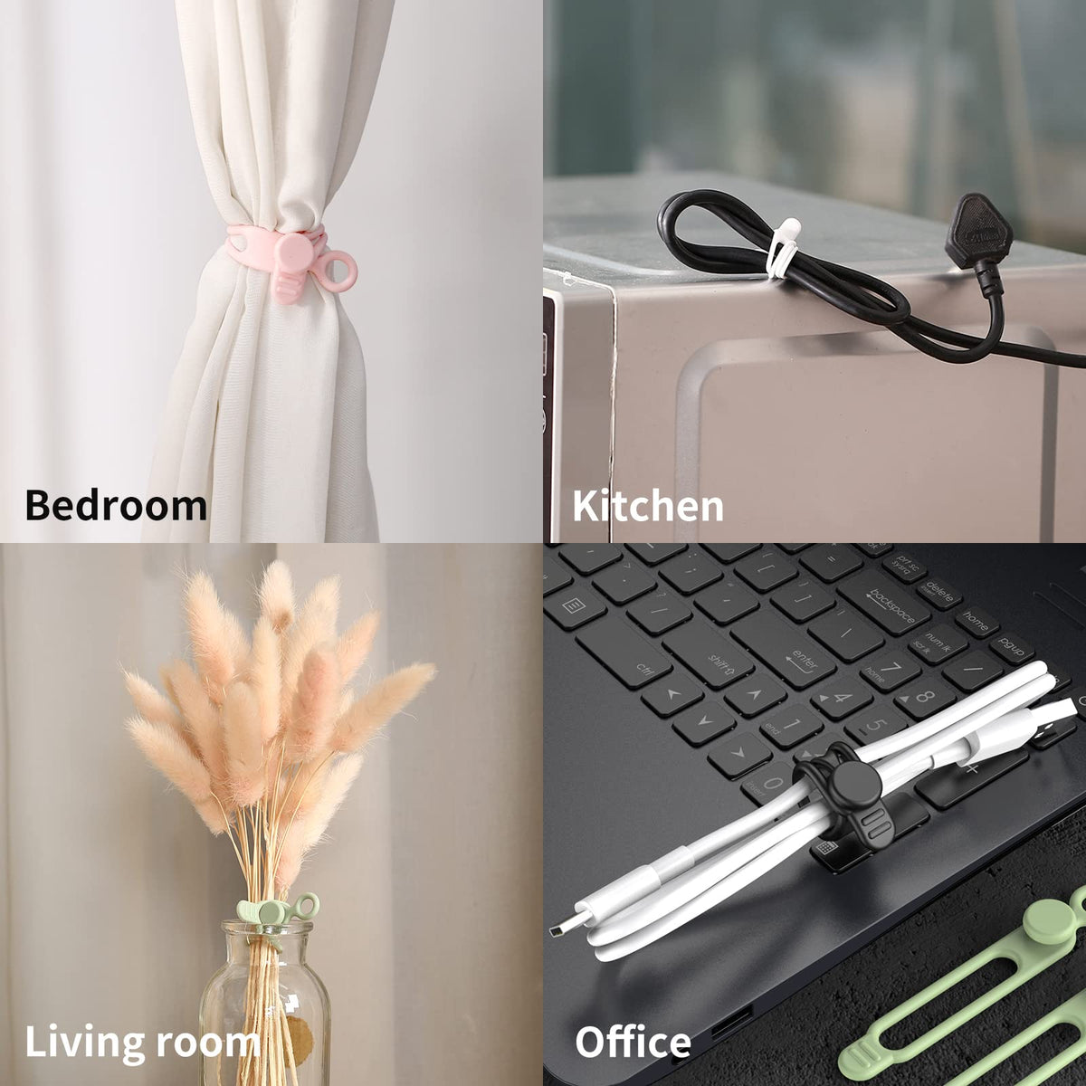 UMUST colorful five-color pack brightens home cable organization.