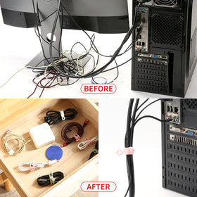 UMUST soft-edged cord ties prevent damage to delicate items during bundling.