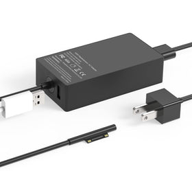 UNAWUDOH 65W Surface charger front view with long cable for flexible charging.