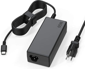 UNAWUDOH 65W USB-C charger front view for fast laptop charging.