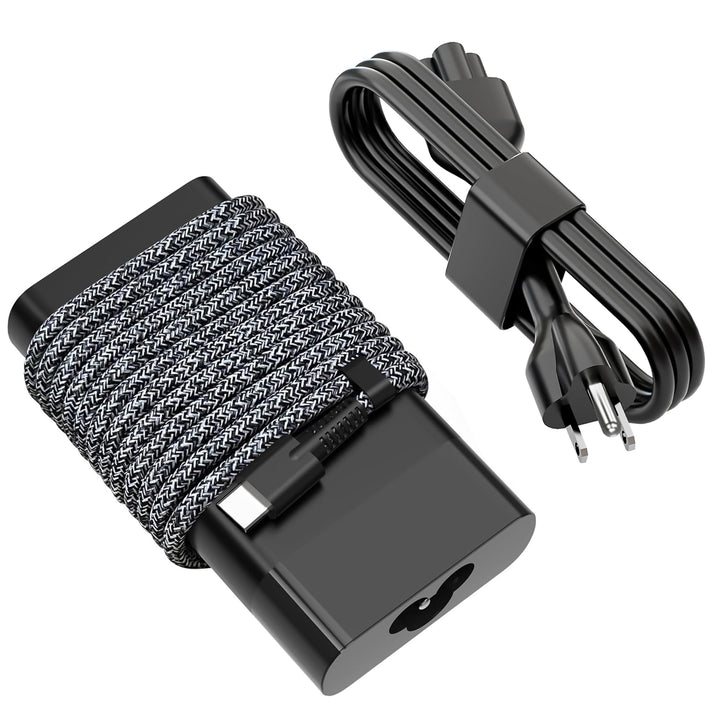 UNAWUDOH front view of slim 65W USB-C adapter showing compact design and portability