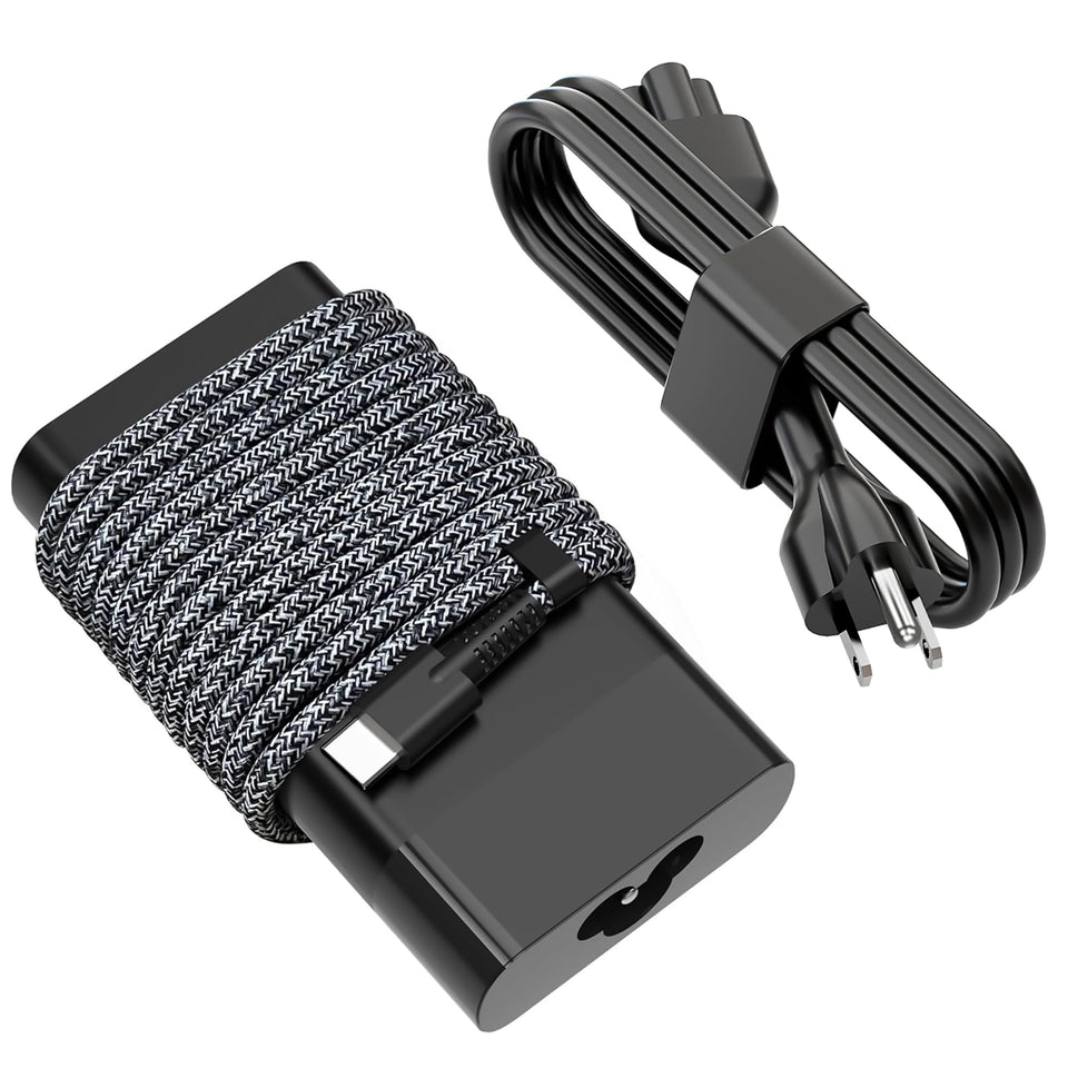 UNAWUDOH front view of slim 65W USB-C adapter showing compact design and portability