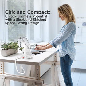Uncaged Ergonomics Cube Power Strip 320J surge protection for safe power