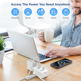 Uncaged Ergonomics travel charger is cruise-ready for maritime use with no surge protection