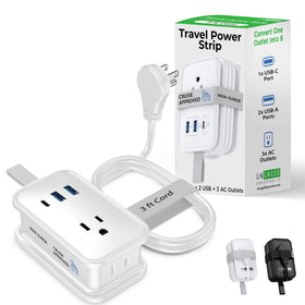 Uncaged Ergonomics travel charger with flat plug enables versatile on-the-go power