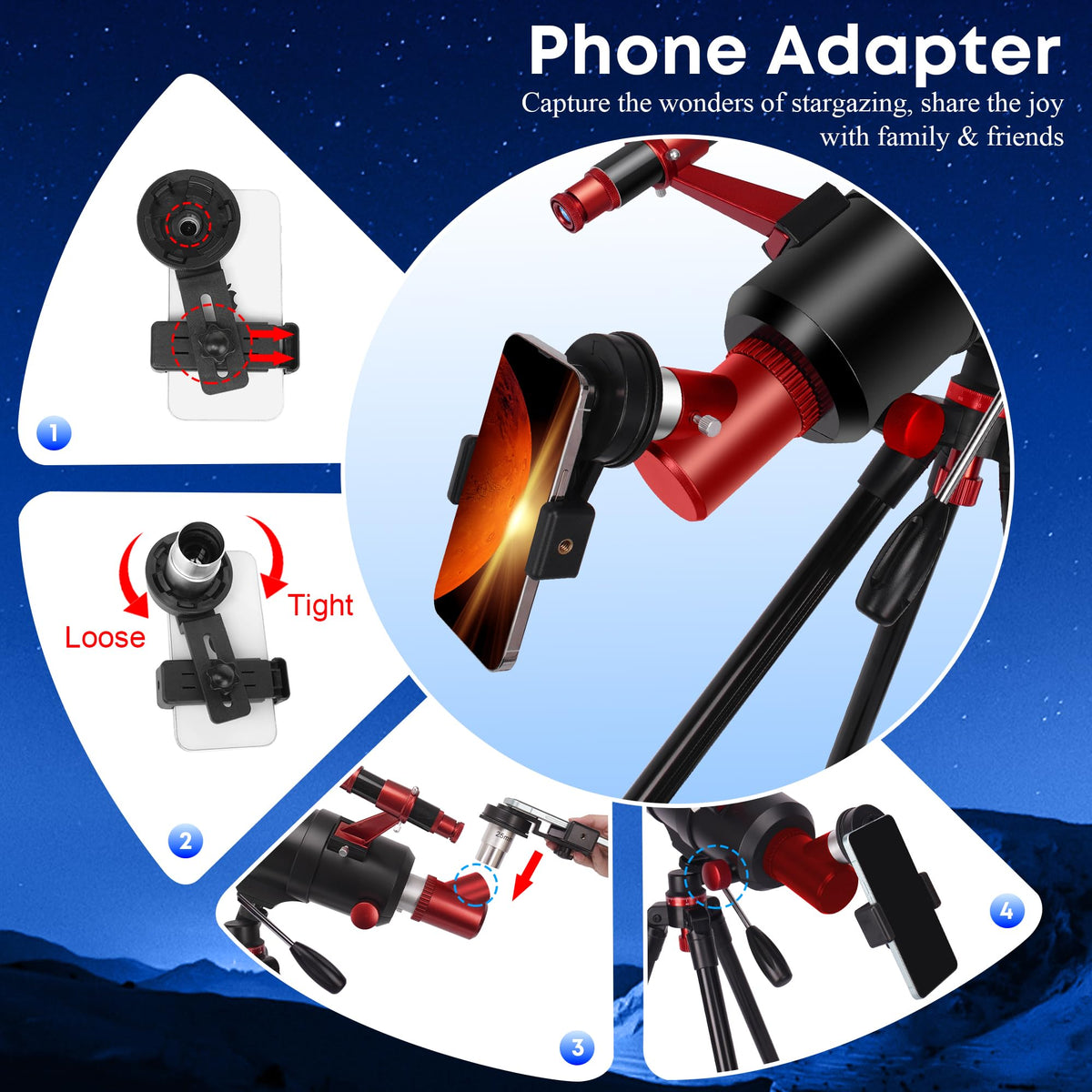 UncleHu folding stool and bag support comfortable, portable stargazing.