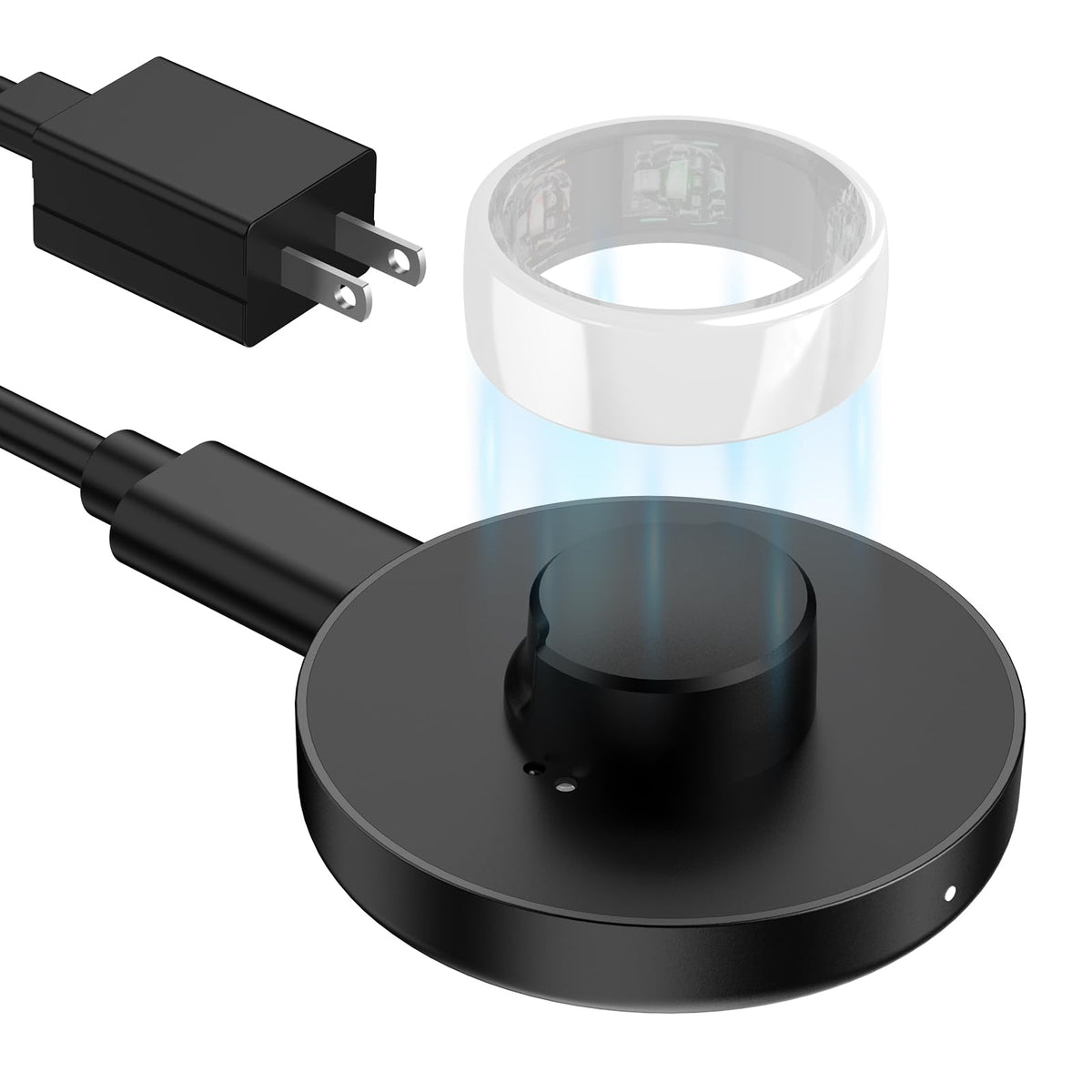 underhub front view charger showing compact design and quick placement benefit
