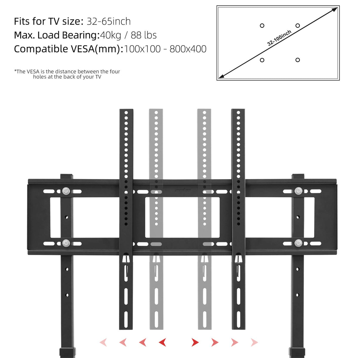 unho height adjustment demonstration showing how to set comfortable viewing level