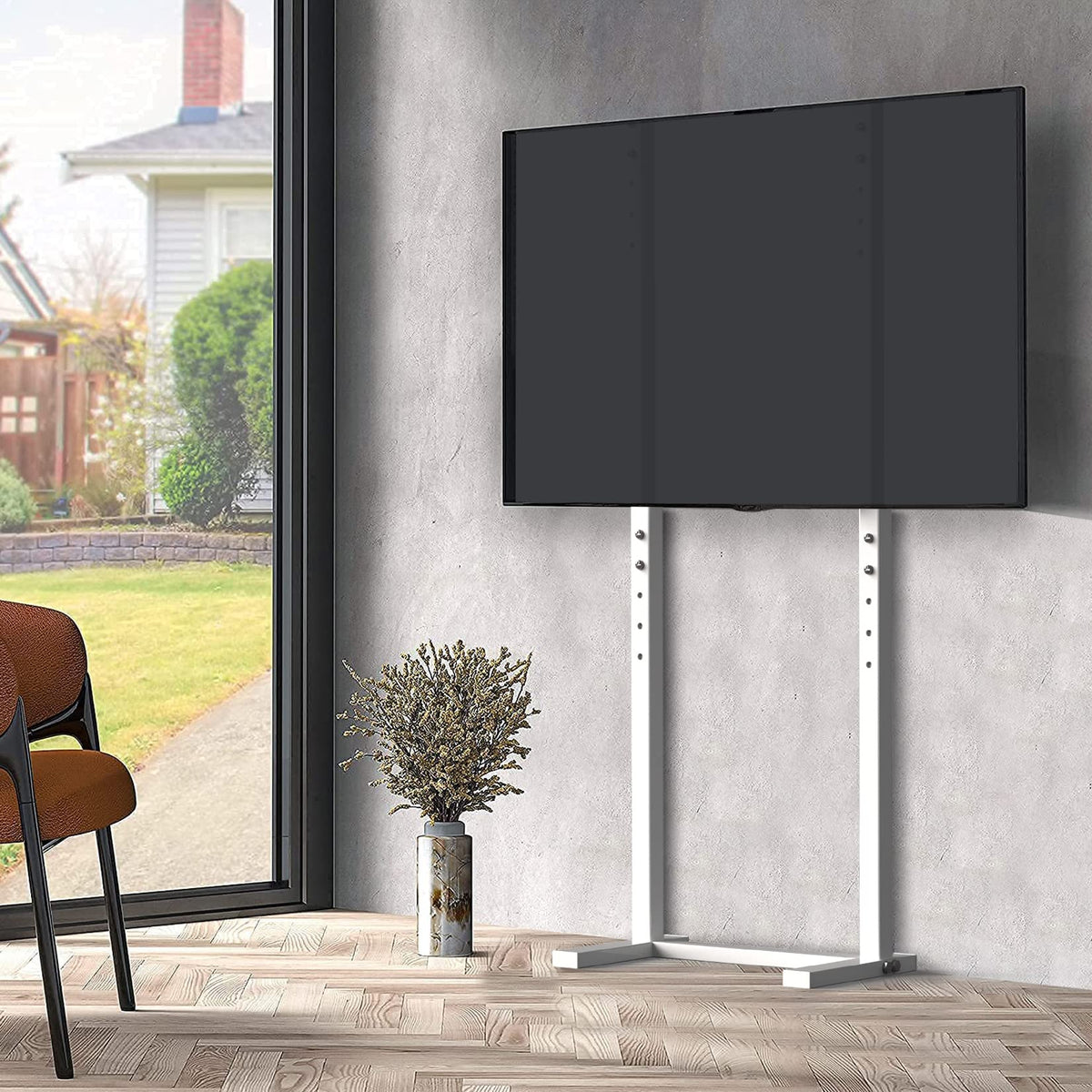 unho universal wall stand height adjustment enables tailored viewing height