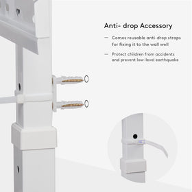 unho universal wall stand white finish blends with modern interiors
