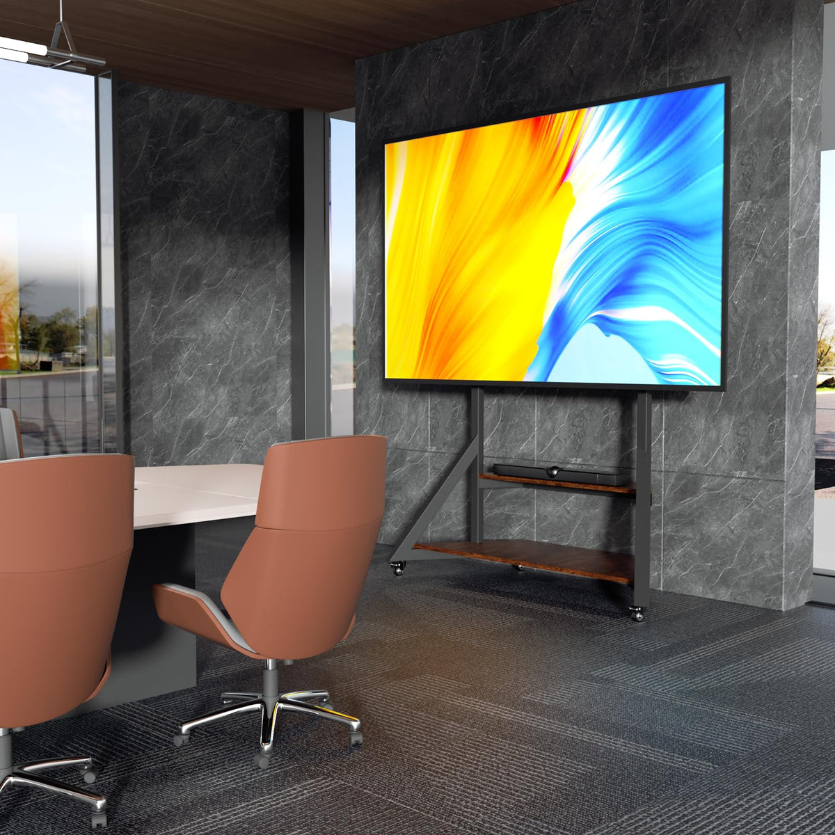 Unho TV stand supports VESA up to 800x600 for wide compatibility