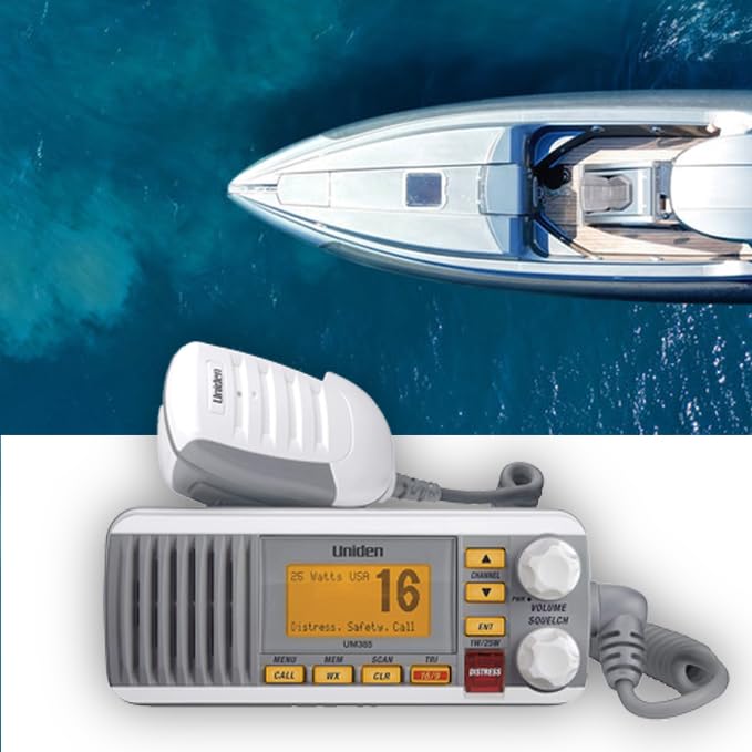 Uniden UM385 NOAA weather alert keeps you informed on conditions.