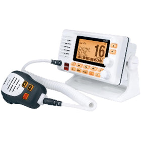 Uniden UM725GBT with a large LCD display for quick channel viewing in bright conditions