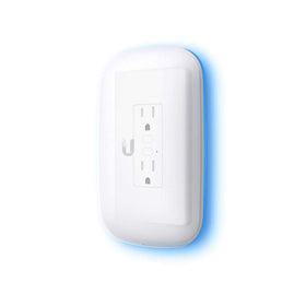 UniFi Wall Plug Extender product label emphasizes model details and weight.