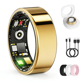 UniJethro front view of gold ring packaging highlighting elegance and function