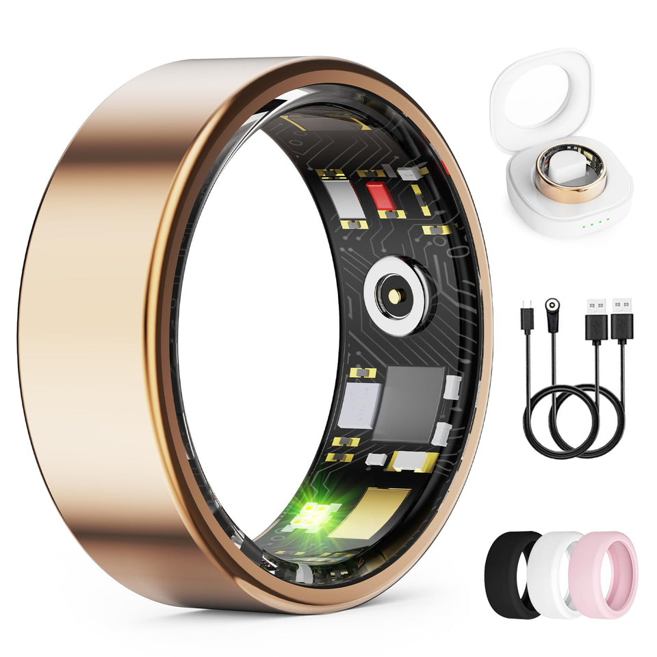 UniJethro ring front view showing rose gold finish and stylish wearable benefit