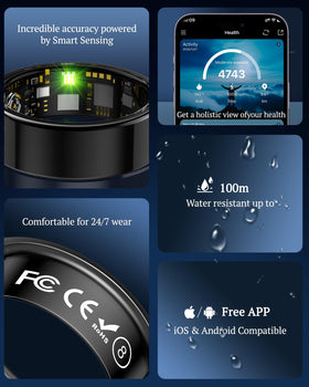 UniJethro ring exposed to water droplets illustrating IP68 protection benefit