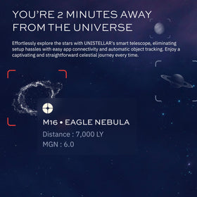 Unistellar EVScope 2 114mm aperture for bright, detailed views