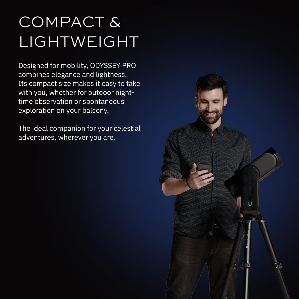 Odyssey Pro GoTo one-click navigation guides you to targets in the night sky.