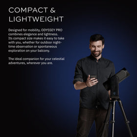 Odyssey Pro GoTo one-click navigation guides you to targets in the night sky.